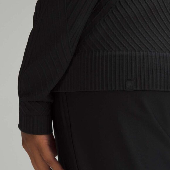 LULULEMON REST LESS PULLOVER AERIAL CURRENT BLACK SIZE 6 - Picture 3 of 7